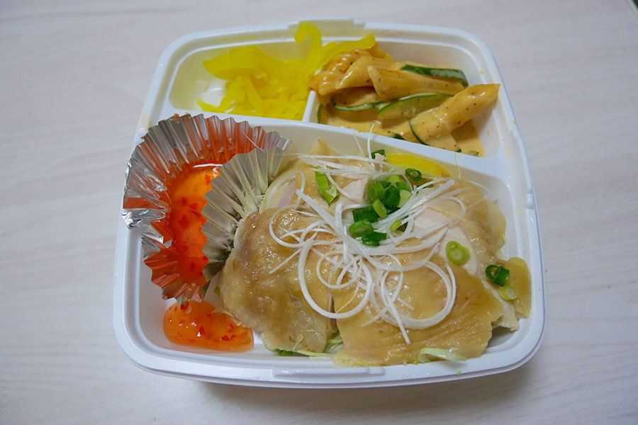 「お米のこばやし」で「海南鶏飯[ハイナンチーファン](570円)」のお弁当