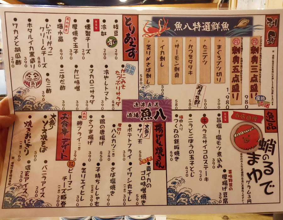 「魚八 麹町店」で「海鮮丼(900円)」のランチ